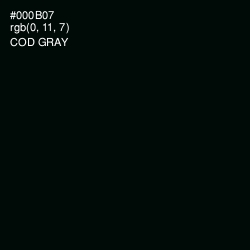 #000B07 - Cod Gray Color Image